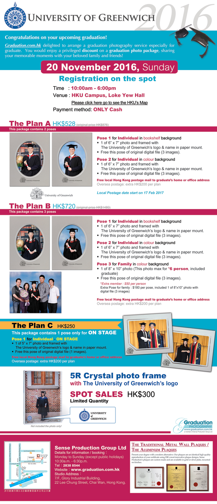 University of Greenwich Ceremony on 30 April 2015 in HKU Campus
